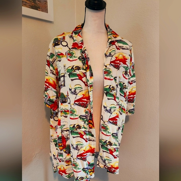 VTG GUESS Japan Hawaiin button down. - Picture 6 of 6